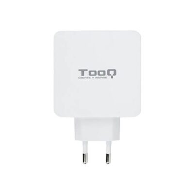 Cargador doble usb tipo c pd + usb tipo a qc3.0 tooq blanco usb tipo c pd – usb tipo a qc3.0 – 48w – blanco