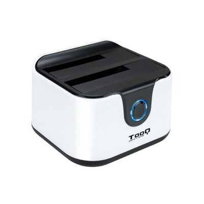 Docking station tooq hd 2.5 – 3.5 pulgadas sata a usb 3.0 doble bahia – usb 2.0 host – 4200rpm – 7200rpm