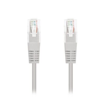 Cable red nanocable latiguillo rj45 utp cat6 0.25m gris 25cm