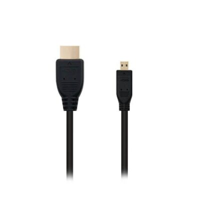 Cable micro hdmi tipo d a hdmi tipo a nanocable – macho – macho – alta velocidad – negro