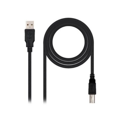 Cable impresora nanocable usb – a 2.0 a usb – b 2.0 1m negro macho – macho