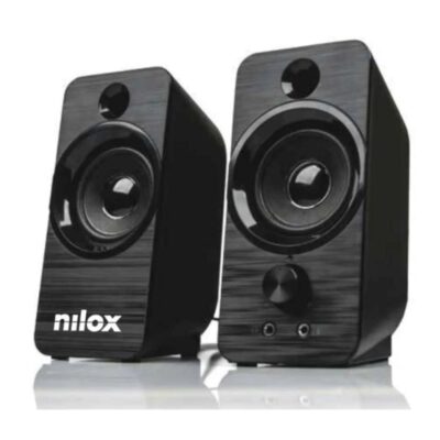 Altavoces pc nilox 2.0 6w negro