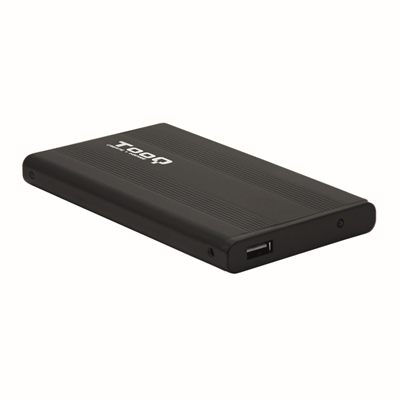 Caja externa tooq tqe – 2510b hdd – ssd 2.5 pulgadas 9.5mm sata usb 2.0 negra