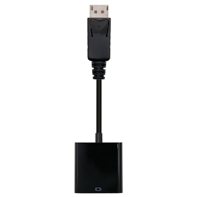 Adaptador displayport a svga nanocable macho – hembra 15cm negro