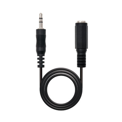 Cable de audio jack 3.5mm nanocable 1.5m – macho – hembra