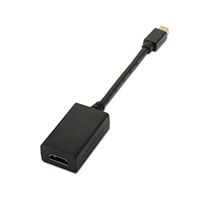 Cable nanocable conversor minidisplay port a hdmi macho – hembra 15cm negro