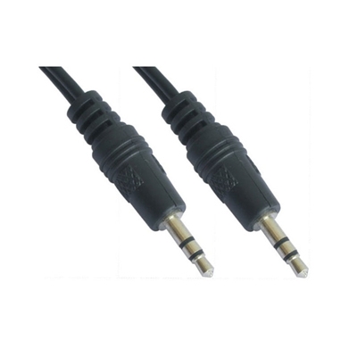 Cable audio estereo jack 3.5mm nanocable 5m – macho – macho – negro