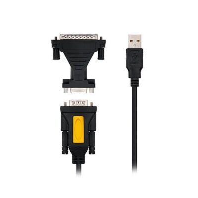 Cable conversor nanocable usb – a a rs232 1.8m – macho – macho – incluye adaptador db9(h) a db25(m)