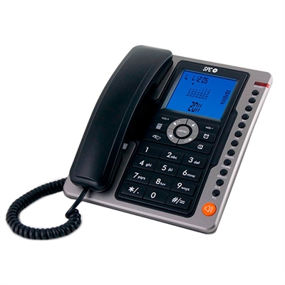 Telefono fijo spc office pro negro mute – tecla r – 7 memorias directas