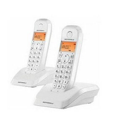Telefono motorola s1202 wireless inalambrico duo blanco