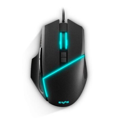Mouse raton optico energy sistem gaming esg m2 flash 6400dpi – 66ips – 8 botones – usb – led rgb – negro