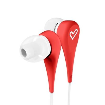 Auriculares micro energy sistem style 1+ rojo in – ear – microfono – control voz – cable plano