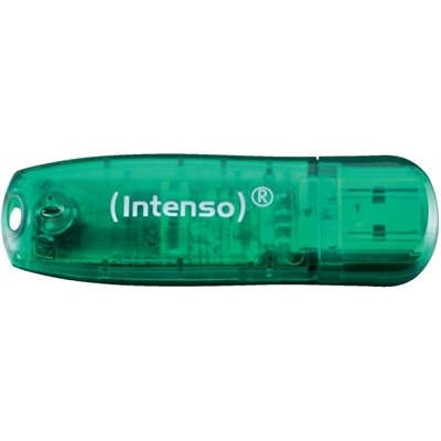 Memoria usb 2.0 intenso rainbow 8gb verde