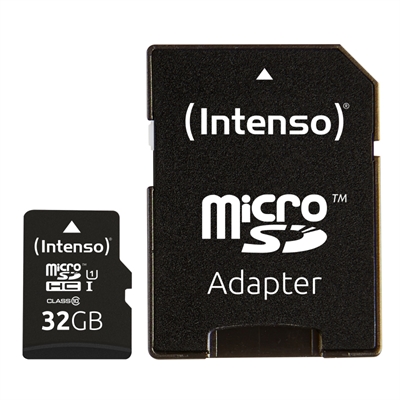 Tarjeta memoria micro sd intenso 32gb uhs – i cl10 + adaptador sd