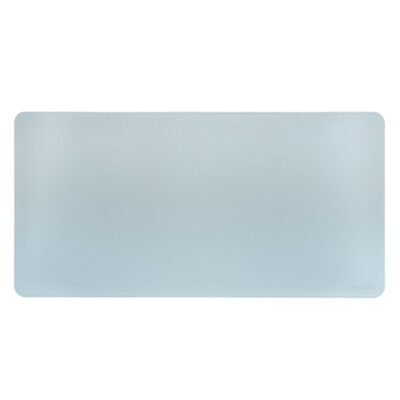Phoenix matepad alfrombrilla escritorio ratón pu 80 x 40 cm antideslizante impermeable materíal simil cuero azul – gris