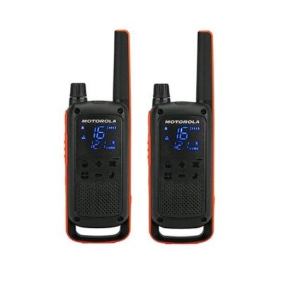 Walkie talkie motorola tlkr – t82 negro packs 2 pmr446 – 10km – 16 canales – clip cinturon