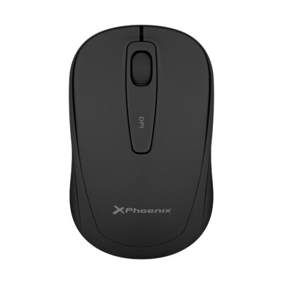 Phoenix m250 ratón inalámbrico 2.4 ghz receptor usb hasta 1600 dpi compatible con pc mac portátil color negro