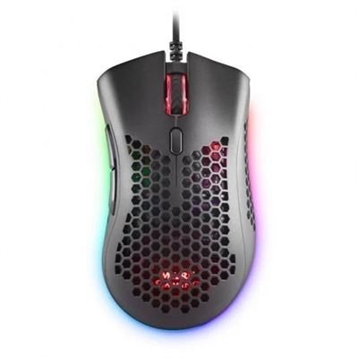 Mouse raton mars gaming optico usb 7 botones 32000ppp rgb negro