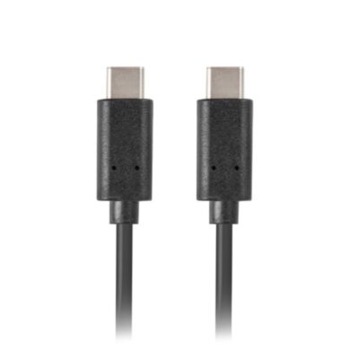 Cable usb tipo c 3.1 gen 1 lanberg 0.5m – macho – macho – negro