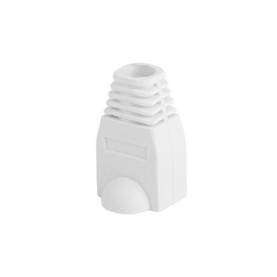 Funda protectora lanberg plb – 1000 – w para conector rj45 pack de 100 unidades blanco