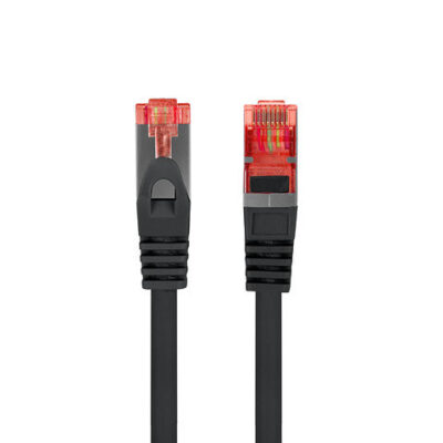 Cable red lanberg latiguillo cat.6 s – ftp lszh cu 0.5m negro fluke passed