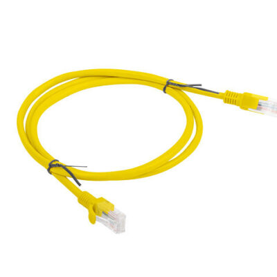 Cable red lanberg latiguillo cat.6 utp 1m amarillo fluke passed