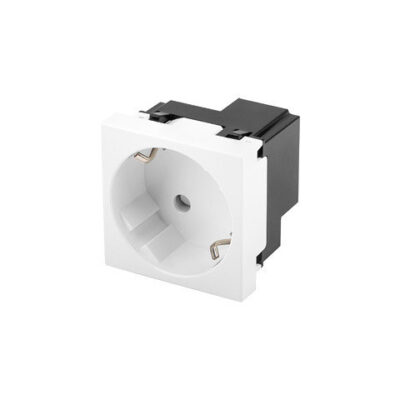Roseta pared lanberg 230v schuko 16a toolless blanco