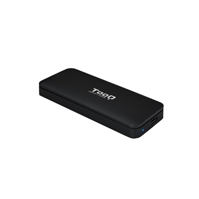 Caja externa tooq tqe – 2280b para ssd m.2 usb tipo c negro