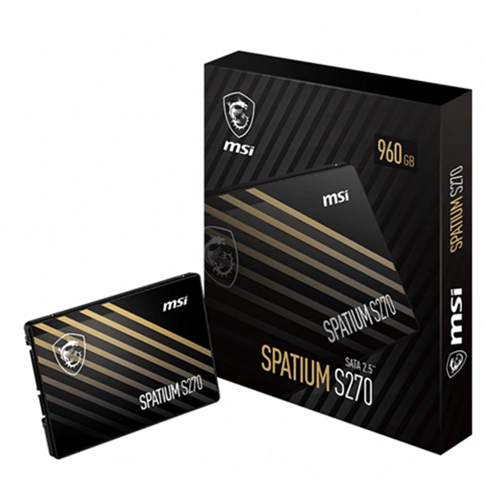 Disco duro interno solido ssd msi spatium s270 sata3 2.5 pulgadas 240gb