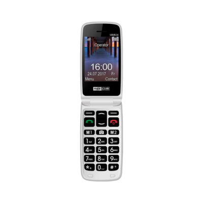 Telefono movil maxcom mm824 black white – 2.4 pulgadas – 2g