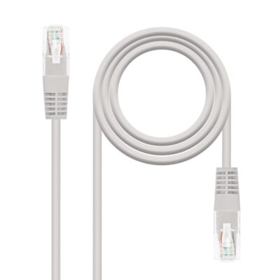 Cable red nanocable latiguillo rj45 utp cat6 1m gris