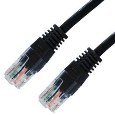 Latiguillo cable red u – utp cat.6 rj45 nanocable 1m negro