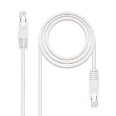 Latiguillo cable red utp cat.6 rj45 nanocable 3m blanco