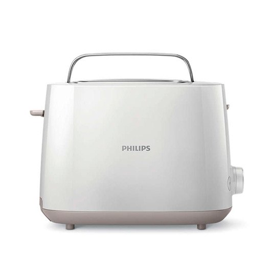 Tostadora philips daily collection hd2581 blanco 830w - 8 niveles - 2 ranuras dist.tamaño - bandeja migas