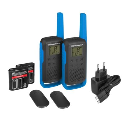 Walkie talkie motorola t62 azul duo – hasta 8km