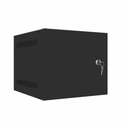 Armario lanberg mural rack 10 pulgadas 4u – 280×310 flat pack autoensam negro pta metalica