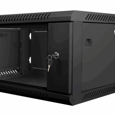 Armario lanberg mural rack 19 pulgadas 4u – 600×600 flat pack v2 negro