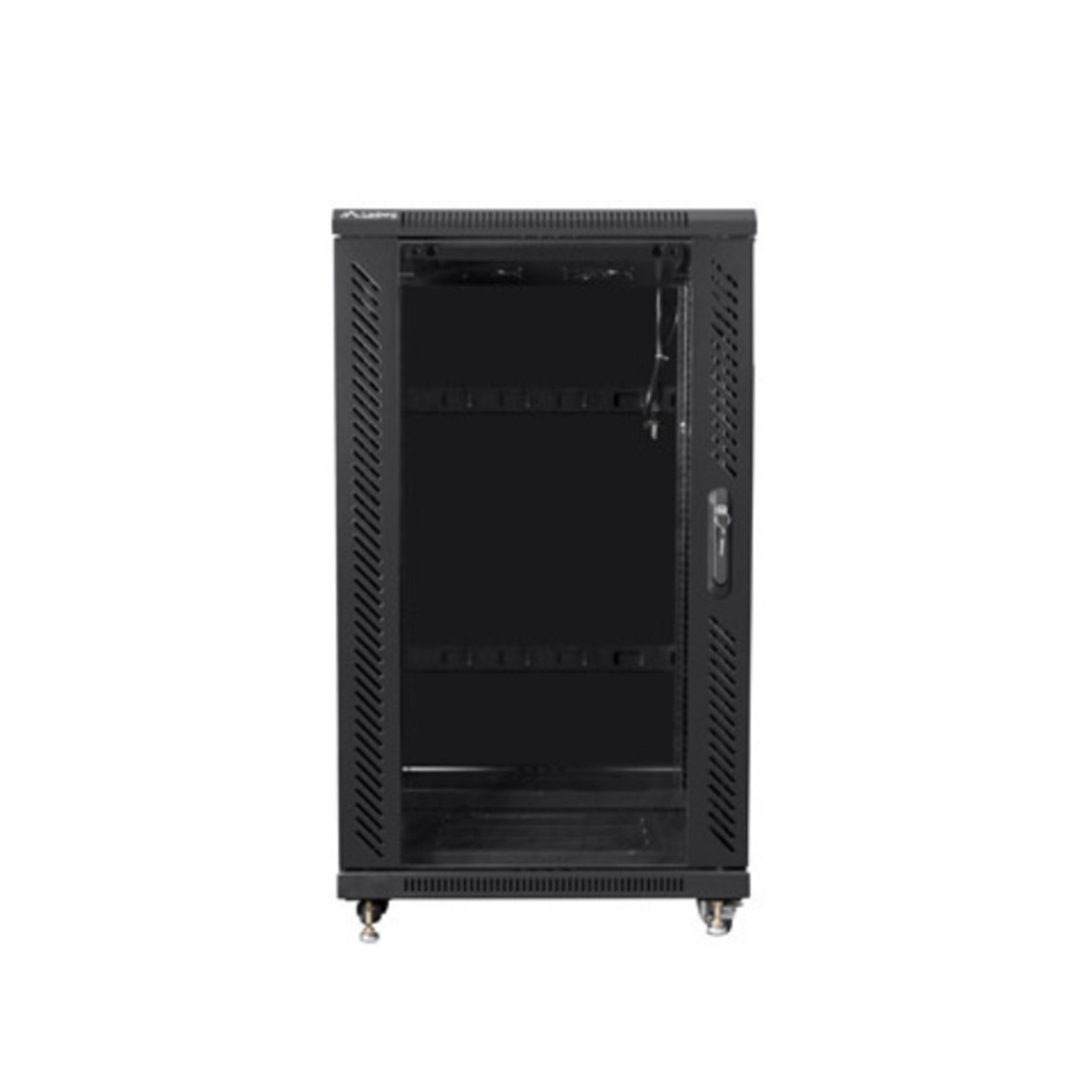 Armario lanberg rack 19 pulgadas 22u 600x800 flat pack black negro
