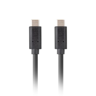 Cable usb tipo c lanberg 0.5m – macho – macho – negro