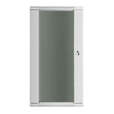 Armario rack lanberg 19 pulgadas 27u 600×450 cabinet wall – mount (flat pack) gris v2