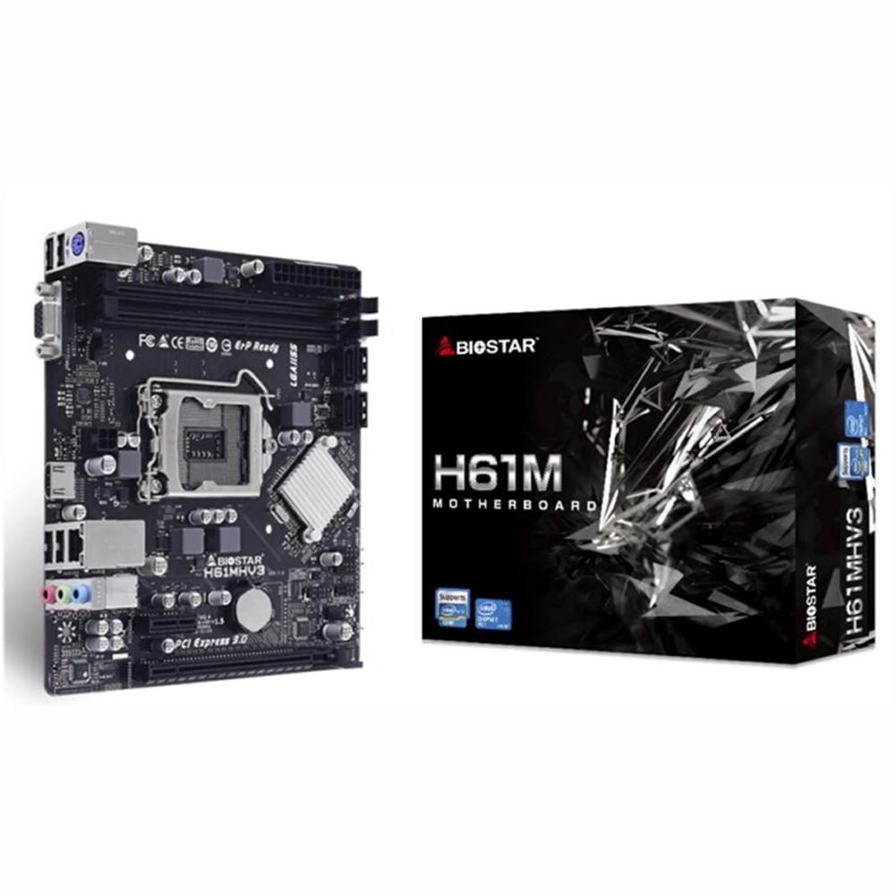 Placa base biostar h61mhv3 m - atx - 2x ddr3 - lga 1155