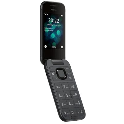 Telefono movil nokia flip 2660 negro 2.8 pulgadas – 128mb rom – 48mb ram – 0.3mpx – 4g