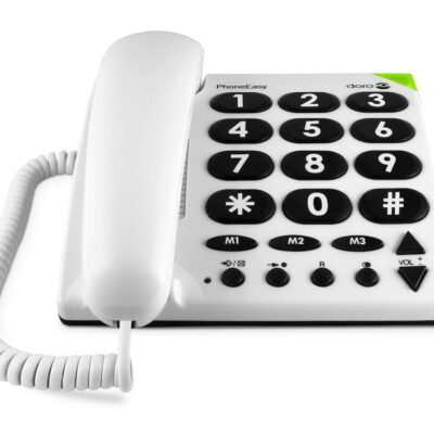 Telefono fijo doro phone easy 311c white – blanco