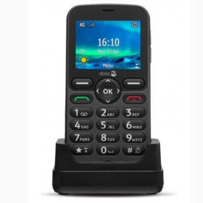 Telefono movil doro 5860 black – 2.4 pulgadas – 4g – negro