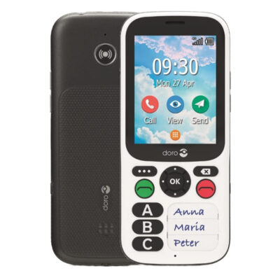 Telefono movil doro 780x black – white 2.8 pulgadas – 4g – blanco y negro