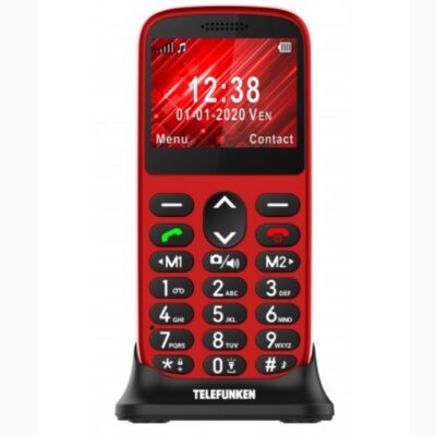 Telefono movil telefunken s420 senior phone – 2.31 pulgadas – rojo