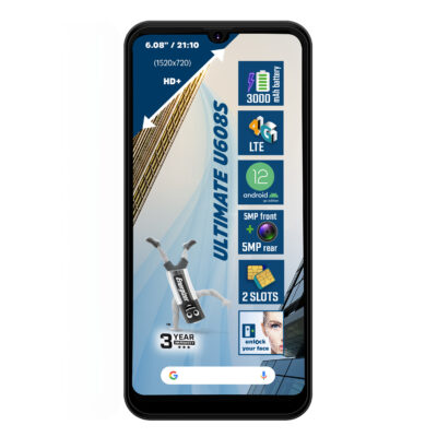 Telefono movil smartphone energizer ultimate u608s – 4g – 6.08 pulgadas – 2+32gb – black eu – negro
