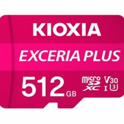 Tarjeta memoria micro sd kioxia 512gb exceria plus uhs – i c10 r98 con adaptador