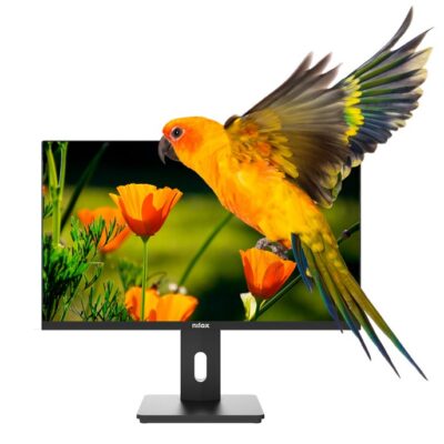 Monitor led 24 pulgadas nilox nxm24reg02 va – hdmi – dp – vga – 75hz – 4ms – vesa 100 x 100 – regulable