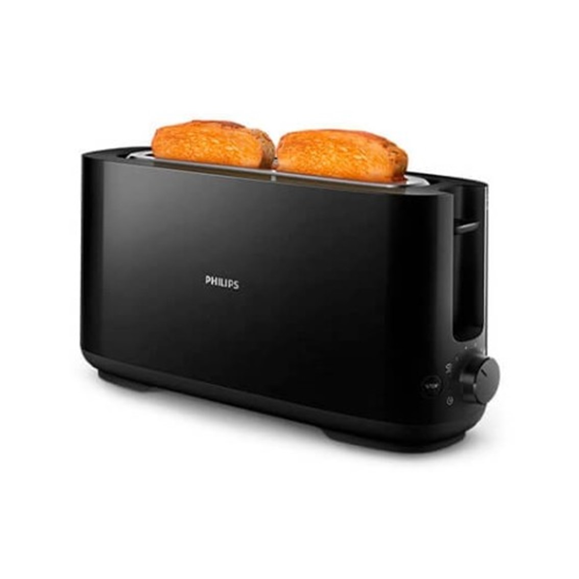 Tostadora philips daily collection hd2590 negro 1030w - 8 niveles - 2 ranuras largas - bandeja migas